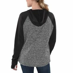 Women's G-III 4Her By Carl Banks Heathered Gray/Black Championship Ring Raglan Pullover Hoodie -G-III Sales Store unnamed file 4500