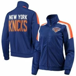 Women's G-III 4Her By Carl Banks Royal New York Knicks Jump Shot Full-Zip Track Jacket