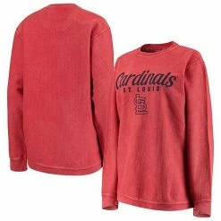 Women's G-III 4Her By Carl Banks Red St. Louis Cardinals Comfy Cord Pullover Sweatshirt