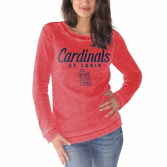 Women's G-III 4Her by Carl Banks Red St. Louis Cardinals Comfy Cord Pullover Sweatshirt Women's G-III 4Her By Carl Banks Red St. Louis Cardinals Comfy Cord Pullover Sweatshirt -G-III Sales Store unnamed file 4528