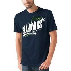 Men's G-III Sports By Carl Banks Heathered College Navy Seattle Seahawks Prime Time T-Shirt -G-III Sales Store unnamed file 4543