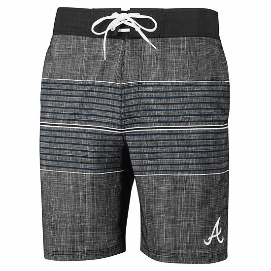 Men's G-III Sports by Carl Banks Charcoal Atlanta Braves Horizon Volley Swim Trunks Men's G-III Sports By Carl Banks Charcoal Atlanta Braves Horizon Volley Swim Trunks -G-III Sales Store unnamed file 4550