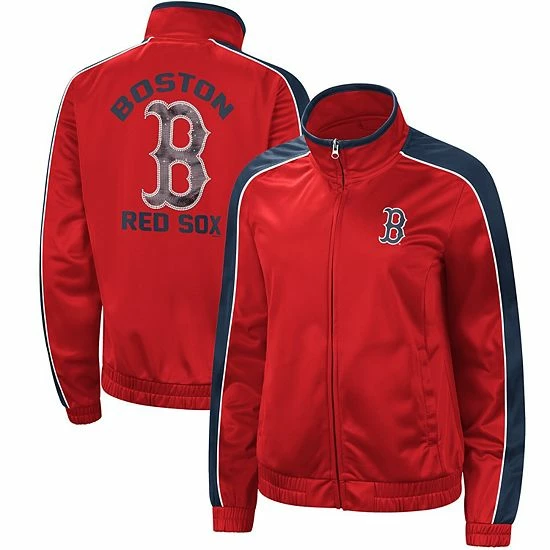 Women's G-III 4Her by Carl Banks Red Boston Red Sox Gamer Full-Zip Track Jacket Women's G-III 4Her By Carl Banks Red Boston Red Sox Gamer Full-Zip Track Jacket -G-III Sales Store unnamed file 4557
