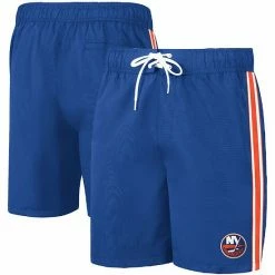 Men's G-III Sports By Carl Banks Royal New York Islanders Sand Beach Swim Shorts