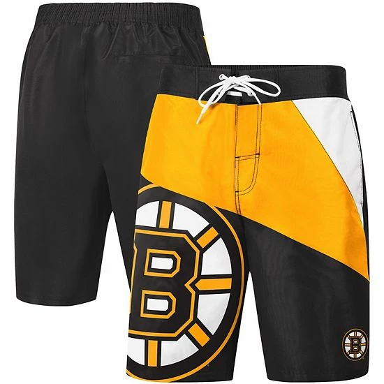 Men's G-III Sports By Carl Banks Black Boston Bruins Wind Wave Board Shorts 2 Men's G-III Sports By Carl Banks Black Boston Bruins Wind Wave Board Shorts - Image 2