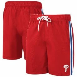 Men's G-III Sports By Carl Banks Red Philadelphia Phillies Sand Beach Volley Swim Shorts