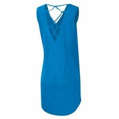 Women's G-III 4Her By Carl Banks Powder Blue Los Angeles Chargers Game Time Swim V-Neck Cover-Up Dress -G-III Sales Store unnamed file 4595