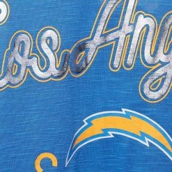 Women's G-III 4Her By Carl Banks Powder Blue Los Angeles Chargers Game Time Swim V-Neck Cover-Up Dress -G-III Sales Store unnamed file 4596