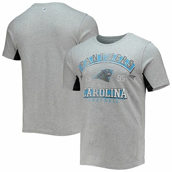 Women's G-III Sports By Carl Banks Gray Carolina Panthers Power Sweep T-Shirt 1 Women's G-III Sports By Carl Banks Gray Carolina Panthers Power Sweep T-Shirt