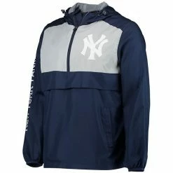 Men's G-III Sports By Carl Banks Navy/Gray New York Yankees Lineman Half-Zip Hoodie Jacket 2 Men's G-III Sports By Carl Banks Navy/Gray New York Yankees Lineman Half-Zip Hoodie Jacket -G-III Sales Store unnamed file 4621