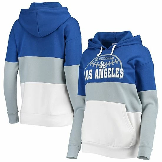 Women's G-III Sports by Carl Banks Blue/Gray Los Angeles Dodgers Block and Tackle Colorblock Pullover Hoodie Women's G-III Sports By Carl Banks Blue/Gray Los Angeles Dodgers Block And Tackle Colorblock Pullover Hoodie -G-III Sales Store unnamed file 4630