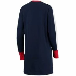 Women's G-III 4Her By Carl Banks Navy New England Patriots Hurry Up Offense T-Shirt Dress -G-III Sales Store unnamed file 4664