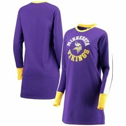 Women's G-III 4Her By Carl Banks Purple Minnesota Vikings Hurry Up Offense T-Shirt Dress