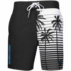 Men's G-III Sports By Carl Banks Black Carolina Panthers Volley Swim Trunks -G-III Sales Store unnamed file 4683