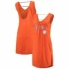 Women's G-III Sports By Carl Banks Heathered Orange Clemson Tigers Off-Season Swim Cover-Up Dress