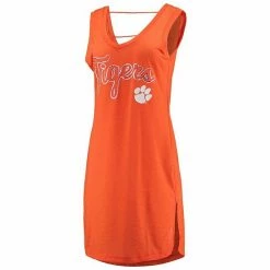 Women's G-III Sports By Carl Banks Heathered Orange Clemson Tigers Off-Season Swim Cover-Up Dress -G-III Sales Store unnamed file 4688