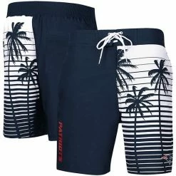 Men's G-III Sports By Carl Banks Navy New England Patriots Volley Swim Trunks