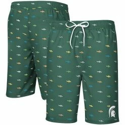 Men's G-III Sports By Carl Banks Green Michigan State Spartans Anchor Swim Trunks