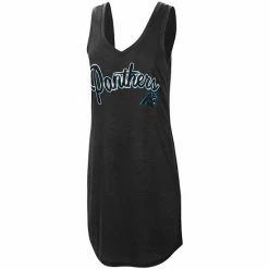 Women's G-III 4Her By Carl Banks Black Carolina Panthers Off Season Swimsuit Cover-Up -G-III Sales Store unnamed file 4709