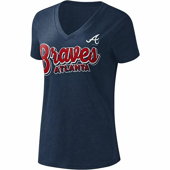 Women's G-III 4Her by Carl Banks Navy Atlanta Braves First Place V-Neck T-Shirt Women's G-III 4Her By Carl Banks Navy Atlanta Braves First Place V-Neck T-Shirt -G-III Sales Store unnamed file 471