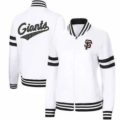 Women's G-III 4Her By Carl Banks White San Francisco Giants Pre-Game Full-Zip Track Jacket