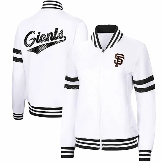 Women's G-III 4Her by Carl Banks White San Francisco Giants Pre-Game Full-Zip Track Jacket Women's G-III 4Her By Carl Banks White San Francisco Giants Pre-Game Full-Zip Track Jacket -G-III Sales Store unnamed file 4713