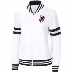 Women's G-III 4Her By Carl Banks White San Francisco Giants Pre-Game Full-Zip Track Jacket 2 Women's G-III 4Her By Carl Banks White San Francisco Giants Pre-Game Full-Zip Track Jacket -G-III Sales Store unnamed file 4714