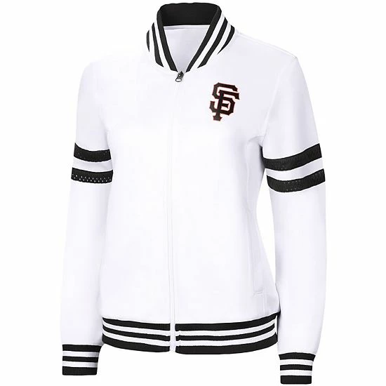 Women's G-III 4Her by Carl Banks White San Francisco Giants Pre-Game Full-Zip Track Jacket Women's G-III 4Her By Carl Banks White San Francisco Giants Pre-Game Full-Zip Track Jacket -G-III Sales Store unnamed file 4714