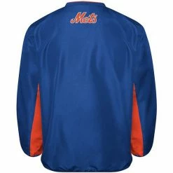 Men's G-III Sports By Carl Banks Royal New York Mets V-Neck Trainer Pullover Jacket -G-III Sales Store unnamed file 4743