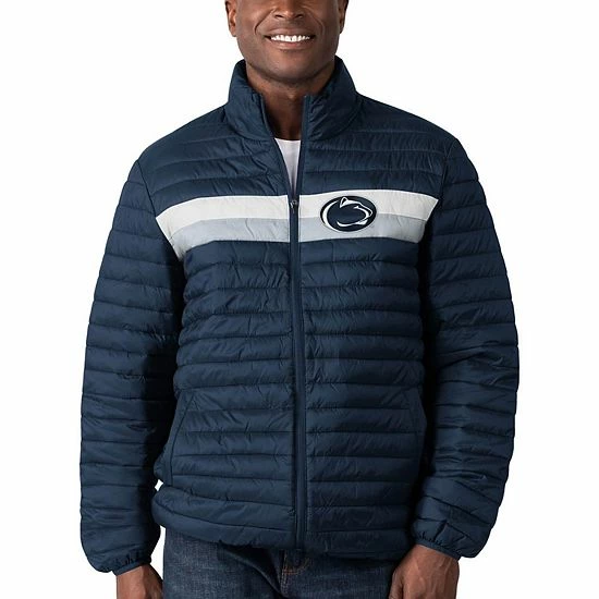 Men's G-III Sports by Carl Banks Navy Penn State Nittany Lions Yard Line Quilted Full-Zip Jacket Men's G-III Sports By Carl Banks Navy Penn State Nittany Lions Yard Line Quilted Full-Zip Jacket -G-III Sales Store unnamed file 4763