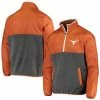 Men's G-III Sports By Carl Banks Gray/Texas Orange Texas Longhorns College Advanced Transitional Half-Zip Jacket