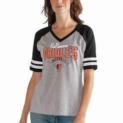 Women's G-III 4Her By Carl Banks Heathered Gray/Black Baltimore Orioles Goal Line T-Shirt 2 Women's G-III 4Her By Carl Banks Heathered Gray/Black Baltimore Orioles Goal Line T-Shirt -G-III Sales Store unnamed file 4772