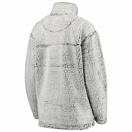 G-III Women's Gray Chicago Bears Sherpa Quarter-Zip Pullover Jacket G-III Women's Gray Chicago Bears Sherpa Quarter-Zip Pullover Jacket -G-III Sales Store unnamed file 4807