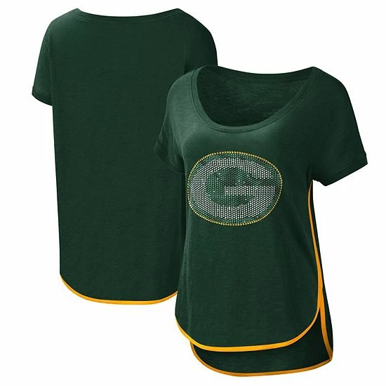 Women's G-III 4Her by Carl Banks Green Green Bay Packers Rookie Scoop Neck T-Shirt Women's G-III 4Her By Carl Banks Green Green Bay Packers Rookie Scoop Neck T-Shirt -G-III Sales Store unnamed file 4846