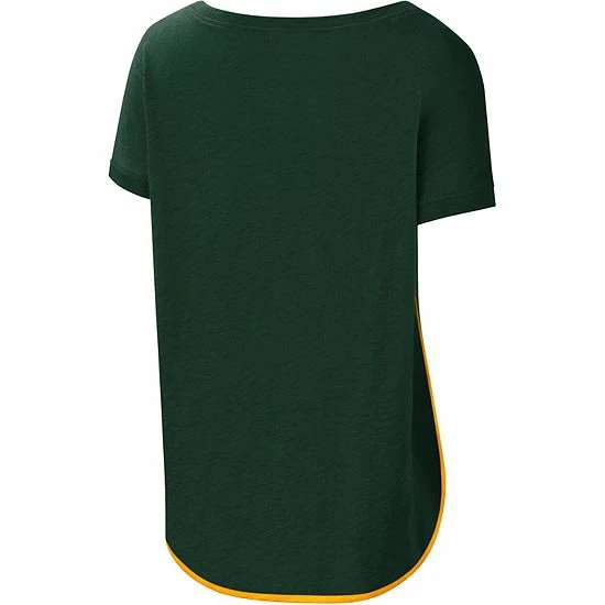 Women's G-III 4Her by Carl Banks Green Green Bay Packers Rookie Scoop Neck T-Shirt Women's G-III 4Her By Carl Banks Green Green Bay Packers Rookie Scoop Neck T-Shirt -G-III Sales Store unnamed file 4849