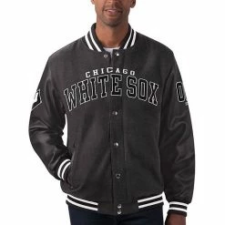 Men's G-III Sports By Carl Banks Black Chicago White Sox Power Play Full-Zip Jacket -G-III Sales Store unnamed file 4869