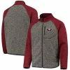 Men's G-III Sports By Carl Banks Charcoal/Red Washington Capitals Switchback Transitional Raglan Full-Zip Jacket