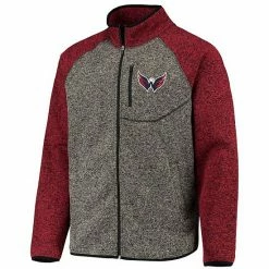 Men's G-III Sports By Carl Banks Charcoal/Red Washington Capitals Switchback Transitional Raglan Full-Zip Jacket 2 Men's G-III Sports By Carl Banks Charcoal/Red Washington Capitals Switchback Transitional Raglan Full-Zip Jacket -G-III Sales Store unnamed file 4894