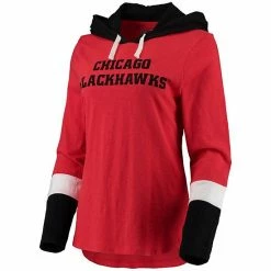 Women's G-III 4Her By Carl Banks Red Chicago Blackhawks Passing Play Hoodie Long Sleeve T-Shirt 2 Women's G-III 4Her By Carl Banks Red Chicago Blackhawks Passing Play Hoodie Long Sleeve T-Shirt -G-III Sales Store unnamed file 4902