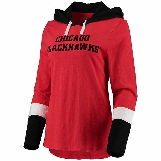 Women's G-III 4Her by Carl Banks Red Chicago Blackhawks Passing Play Hoodie Long Sleeve T-Shirt Women's G-III 4Her By Carl Banks Red Chicago Blackhawks Passing Play Hoodie Long Sleeve T-Shirt -G-III Sales Store unnamed file 4902