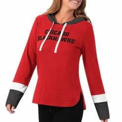 Women's G-III 4Her By Carl Banks Red Chicago Blackhawks Passing Play Hoodie Long Sleeve T-Shirt 3 Women's G-III 4Her By Carl Banks Red Chicago Blackhawks Passing Play Hoodie Long Sleeve T-Shirt -G-III Sales Store unnamed file 4903