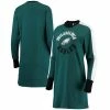 Women's G-III 4Her By Carl Banks Midnight Green Philadelphia Eagles Hurry Up Offense T-Shirt Dress