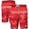 Men's G-III Sports By Carl Banks Red Kansas City Chiefs Wave Swim Trunks