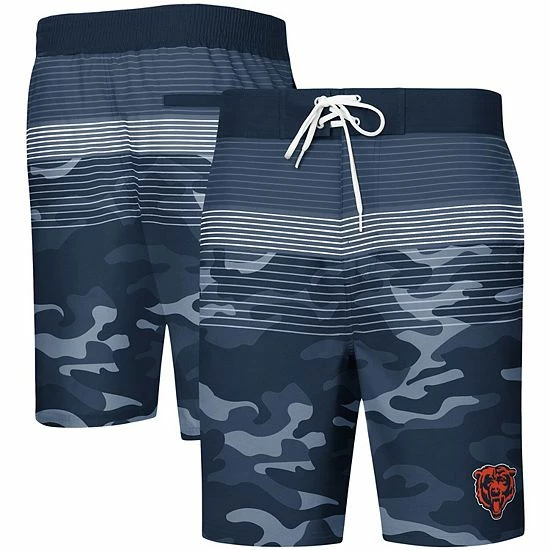 Men's G-III Sports by Carl Banks Navy Chicago Bears Wave Swim Trunks Men's G-III Sports By Carl Banks Navy Chicago Bears Wave Swim Trunks -G-III Sales Store unnamed file 4916