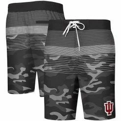 Men's G-III Sports By Carl Banks Black Indiana Hoosiers Wave Camo Swim Trunks