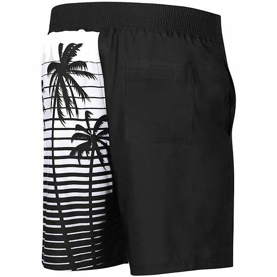 Men's G-III Sports By Carl Banks Black LSU Tigers Tropical Volley Swim Trunks 4 Men's G-III Sports By Carl Banks Black LSU Tigers Tropical Volley Swim Trunks - Image 4