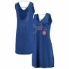 Women's G-III 4Her By Carl Banks Heathered Royal Chicago Cubs Swim Cover-Up Dress