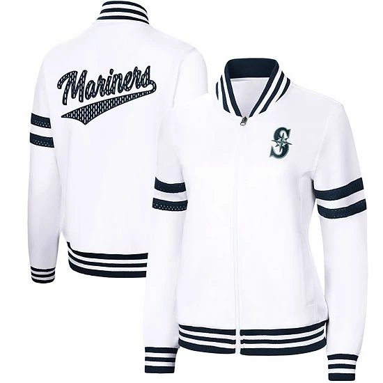 Women's G-III 4Her by Carl Banks White Seattle Mariners Pre-Game Full-Zip Track Jacket Women's G-III 4Her By Carl Banks White Seattle Mariners Pre-Game Full-Zip Track Jacket -G-III Sales Store unnamed file 4960