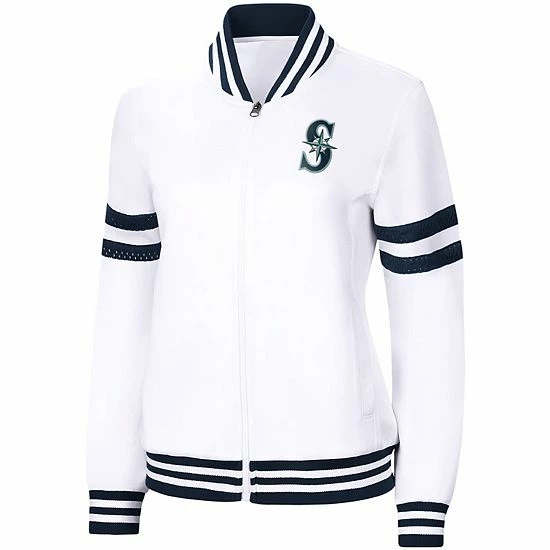 Women's G-III 4Her by Carl Banks White Seattle Mariners Pre-Game Full-Zip Track Jacket Women's G-III 4Her By Carl Banks White Seattle Mariners Pre-Game Full-Zip Track Jacket -G-III Sales Store unnamed file 4961