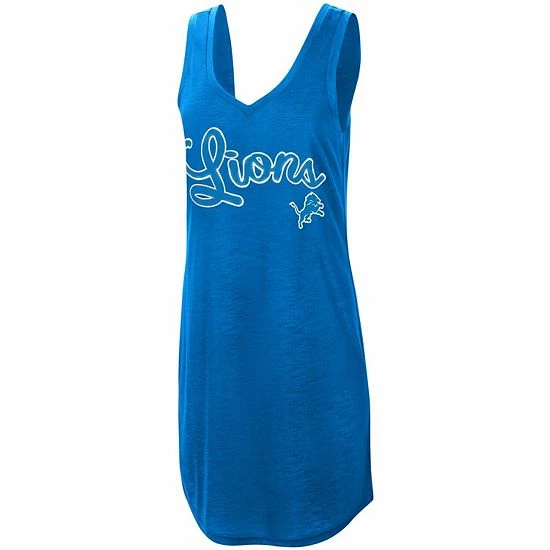 Women's G-III 4Her by Carl Banks Blue Detroit Lions Off Season Swimsuit Cover-Up Women's G-III 4Her By Carl Banks Blue Detroit Lions Off Season Swimsuit Cover-Up -G-III Sales Store unnamed file 4976